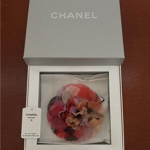 CHANEL Multicolor Floral Brooch Accessory